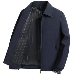 Senior Sense Civil Servant Executive Jacket Coat Men's Spring and Autumn New Middle-aged Dad Lap Collar Jacket Business Commuter