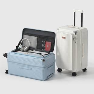 Export 19-inch large-capacity luggage, women's universal wheel trolley suitcase, men's travel case, factory wholesale leather luggage