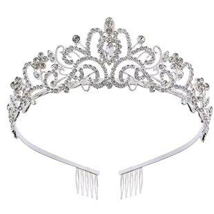 European and American Wedding Bride Crown Headwear Crystal Hair Accessories Wedding Photo Studio Queen Hair Accessories Crown Hair Hoop