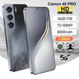 Cross-Border Popular Smartphone Camon40 Pro Manufacturer Spot 7.3-Inch 16G+1T Android All-In-One Machine Export