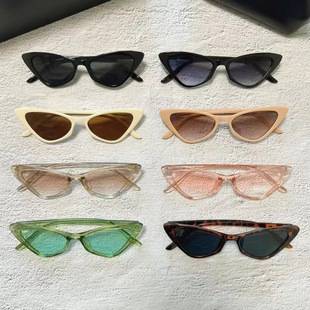 New cat's eye sunglasses sunglasses women's European and American men's Korean fashion retro small frame cross-border glasses wholesale generation