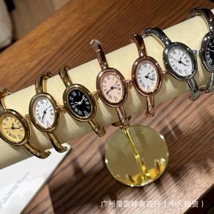 Foreign Trade Kajia Oval Bracelet-Shaped Women's Watch Jewelry Watch Women's Bathtub Quartz Retro Watch Cross-Border Wholesale