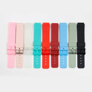 Card Suitable for Western Europe Watch Strap Men's and Women's Resin Rubber Accessories MQ-24/58/104/71/MW-59 Strap