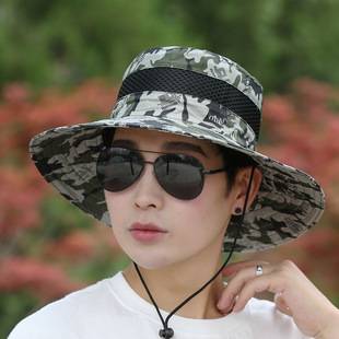 Fisherman Hat Men's Spring and Summer Camouflage Basin Hat Outdoor Mountain Climbing Fishing Sunshade Hat Sun Hat Wholesale