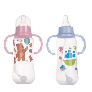 Newborn baby children plastic pp bottle standard caliber gourd type baby bottle 280ml bottle wholesale