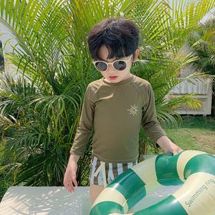 Children's Swimsuit Boy Ins Split Sunscreen Quick-Drying Beach K-Style Little Sun Big Boy Baby Swimsuit