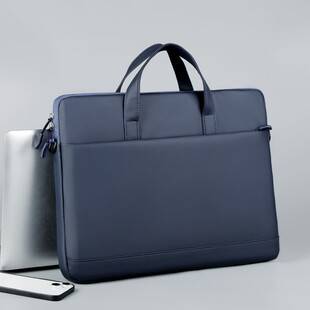 Cross-Border New Laptop Bag, Business Commuting, Water-Repellent, Wear-Resistant, Solid Color Handbag, High-End Simple Storage Bag
