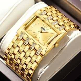 Yalalusi Square Dial Women's Watch Luxury Women's Watch with Diamond Chain Strap Watch Foreign Trade Cross-Border Women's Watch