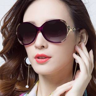 2026 New Polarized Women's Sunglasses for Round Faces, Uv Protection, Fashionable and Stylish Large Frame, Slimming Effect, Popular for Driving