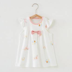 Baby Summer Thin Baby Skirt Children's Class A Pure Cotton Princess Skirt Children's Summer Wear Baby Children's Wear Western-style Women