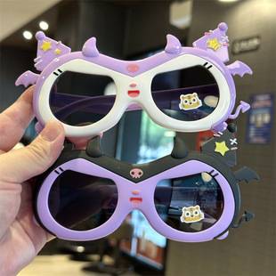 Little Princess Girl Cartoon Polarized Silicone Sunglasses Kuromi Cute Baby Sunglasses Star Play Glasses Cute