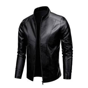 Cross-border Autumn and Winter New Men's Leather Clothing Korean Style Slim-fit Fashionable Handsome Leather Jacket Coat Motorcycle Collar Jacket