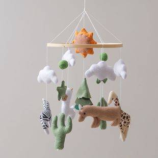 Cross-border Nordic Style New Sun Forest World Children's Bed Bell Handmade Felt Bed Bell Assembly-free Baby Sleeping