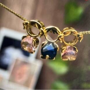 AS Jewelry Xiyin temu Cross Border Girl Pendant Necklace Copper Plated Real Gold Love Heart Shaped Zircon Clavicle Chain Nka031