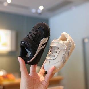 Baby Girl Toddler Shoes Spring and Autumn Soft-soled White Shoes Non-slip Breathable Baby Shoes fleece-lined All-match Girls' Board Shoes