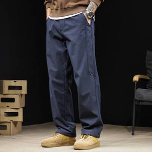 Spring and Autumn Straight-Leg Casual Pants for Men, Thickened Three-Proof Hiking Pants, Men's Autumn 2026 New Style, Loose Fit, Large Size Long Pants