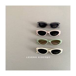 Spring and summer 2025 children's sunglasses boys cat's eye sunglasses sunscreen fashionable baby polarized UV protection