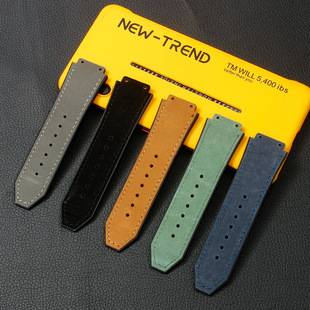 Watch Accessories Rubber Bottom Genuine Leather Strap Suitable for Hengbao Watch Strap for Men and Women HUBL0T Yubo Big Bang Belt