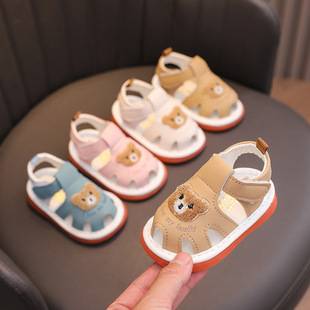 Baby Sandals Dropshipping Baby Toddler Shoes for Boys and Girls Baotou Soft Sole Screaming Shoes 0-2 Years Old Non-Slip Shoes