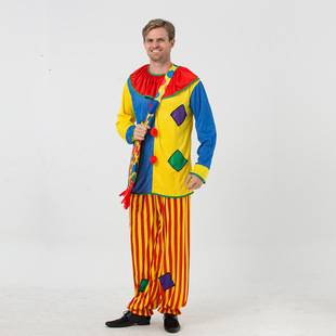 Halloween New Cosplay Patch Clown Character Performance Costume Cross-Border Cosplay Party Outfit Manufacturer