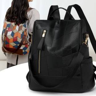 2024 New Fashion Women's Backpack Casual Backpack Retro Large Capacity Simple Women's Bag Joker Shoulder Bag