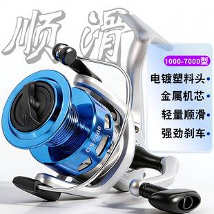 1000-7000 Type Fishing Reel Fishing Line Reel Fishing Rod Reel Sea Rod Reel Plastic Head