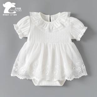Baby Skirt Summer Dress New Style Fashionable Baby Girl Short-Sleeved Skirt Sweet Princess Skirt Girl Skirt