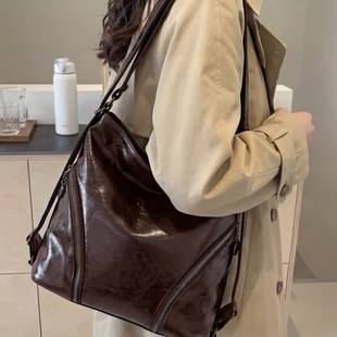 2026 Cross-Border European and American Style Single-Shoulder Crossbody Bag, Large Capacity Casual Travel Backpack, Multi-Purpose Backpack, Women's Tote Bag