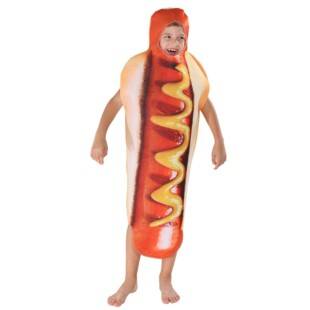 Source Manufacturer Cross-Border Supply 3D Color-Printed Children's Hot Dog Outfit Jumpsuit Food Stage Role-Playing Costume