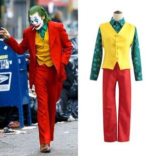 Joker Joaquin Phoenix Cosplay Costume Stage Role-Playing Costume Halloween Cosplay Set