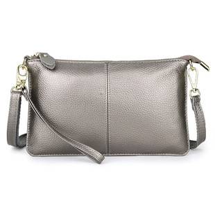 Full-Grain Leather Women's Crossbody Small Bag, Cross-Border Fashion New Style Shoulder Bag, Multifunctional Clutch Bag, Soft Leather Small Crossbody Bag