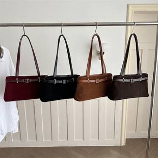 Commuting Quality Underarm Bag 2026 New Fashionable Simple Handbag Stylish Daily Travel Shoulder Bag