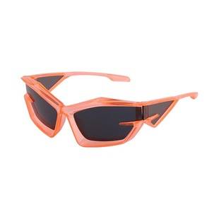 New 2023 Future Technology Sunglasses European and American Stylish Concave Shape Cat-Eye Sunglasses Ins Style Fashion Sunglasses