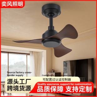 Lightless Ceiling Fan, High-End Designer Model, American Retro Style, Small Ceiling Fan for Restaurant, Fan Light, Lightless Mini Ceiling Fan, Cross-Border