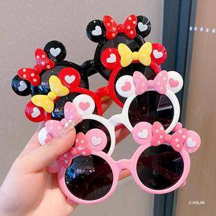 Children's Sunglasses, Sunglasses for Boys and Girls, Cartoon Bow, Heart, Baby Sunshade, Sun Protection Glasses, Princess Style