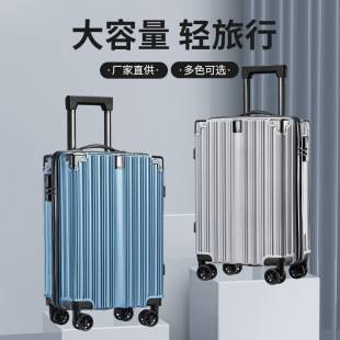 Fashionable Metal Corner Suitcase 20-Inch Spinner Wheel Combination Lock Trolley Case Business Carry-On Luggage Travel Suitcase Wholesale