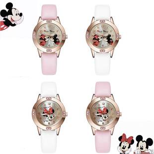New Model of Cute Diamond-Encrusted English Watch for Girls, Children's Cartoon Girl's Watch in Stock