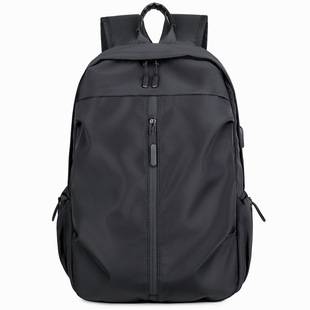 Men's Waterproof Large-Capacity Backpack Outdoor Double-Shoulder Logo-Printed Computer Bag Student Cross-Border School Bag for Men