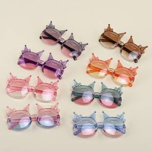 Children's Cute and Super Cute Kuromi Sun Protection Sunglasses New Style Kidsren's Fashionable Male and Female Baby Bow Sunglasses
