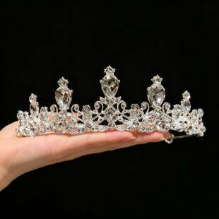 Cross-Border Bridal Crown Headwear, High-End Rhinestone Princess Fairy Headband, Children's Performance Hair Accessories Wholesale