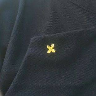Small Osmanthus Collar Buckle Clip Gold Exquisite Flower Autumn and Winter Simple Retro Accessible Luxury New Chinoiserie Design Brooch Corsage