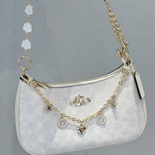 C Brand Teri25 Crescent Underarm Bag Vintage Monogram Chain Mahjong Bag Fashionable Versatile Shoulder Handbag Women's Bag