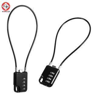 Wire Code Lock Padlock Outdoor Helmet Lock Luggage Rope Lock Household Waterproof Rust-proof Small Cabinet Lock Head