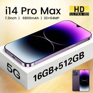 2025 Cross-Border Mobile Phone I14 Pro Max True 4g Network 3+32 High-End Large Screen All-In-One Smart Foreign Trade Phone