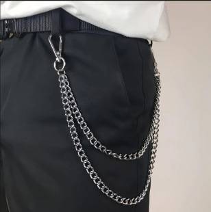 European and American Cross-Border New Pants Chain Fashion Men's Pants Chain Jeans Chain Punk Style Hip-Hop Pants Chain Waist Chain