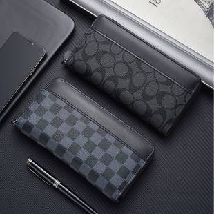 New business men's wallet long large capacity multi-card zipper bag certificate bag multi-functional manufacturers wholesale
