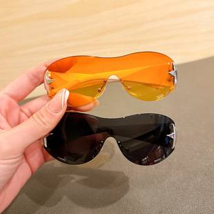 Children's Sunglasses Korean Style Personalized Boys and Girls Cycling Sunglasses Baby Sports Outdoor Windproof Glasses Sunshade and Sun Protection