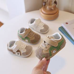 Dropshipping soft-soled baby shoes for beginners, suitable for both boys and girls, ages 0 to 1 year, spring and autumn new cartoon single shoes