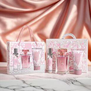 Cross-Border Popular Perfume Set with Long-Lasting Fragrance, Middle Eastern Arabian Perfume Three-Piece Set, Body Spray Fragrance Perfume