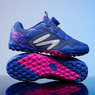 Cross-Border Factory Kidsren's Breathable Football Shoes Choose Button Velcro Broken Nails Tf Youth Student Outdoor Training Shoes